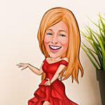 Personalized Caricature for Women Dancer