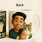 Personalised Fairytale Mug for The Best Cat Dad