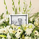 Personalised Frame Sympathy Grand Flower Stand