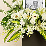 Personalised Frame Sympathy Grand Flower Stand