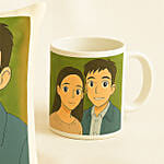 Personalised Ghibli Style 520 Day Mug and Cushion