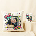 Personalised Moments with Mother Cushion & Mug