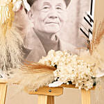 Personalised Sympathy Expression Stand with Dry Flowers