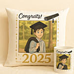 Personalise Your Ghibli Graduation Gift Set Mug And Cushion