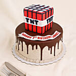 Minecraft Tnt Birthday Truffle Cake