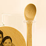 Personalised Glass Mug with Bamboo Lid n Spoon