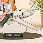 Personalized Caricature for Female Pilot