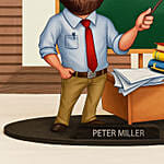 Personalized Male Teacher Caricature