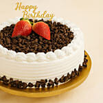Delish Black Forest Happy Birthday Cake