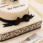 Designer Ring Engagement Truffle Cake