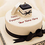 Designer Ring Engagement Truffle Cake
