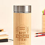 Best Teacher Ever Bamboo Water Bottle