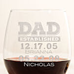 Engraved Glass For Dad