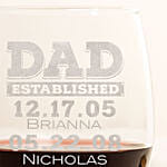 Engraved Glass For Dad