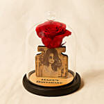 Persoanlised Red Forever Rose Arrangement