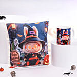 Halloween labubu Monster Cushion & Mug