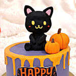 Pumpkin & Cat Halloween Delight Cake