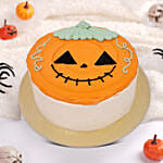 Spoooky Pumpkin Grin Cake