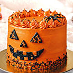 Spooky Jack-O’-Lantern Halloween Cake