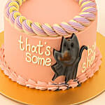Spooky Cute Pink Ghost Cake