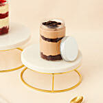 Set of Red Velvet and Chocolate Jar Cake