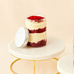 Set of Red Velvet and Chocolate Jar Cake