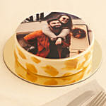 caramel Anniversary Photo Cake 500gm