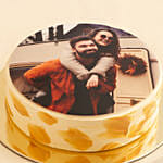 caramel Anniversary Photo Cake 500gm