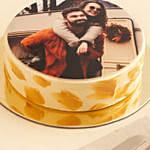 caramel Anniversary Photo Cake 500gm