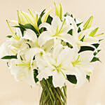 Serene Arranagement Of White Lilies