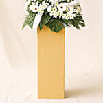 Serene Mixed Flowers Brown Stand Arrangement
