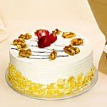 Mocha Cake and Peach Rose Bouquet