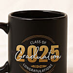 Graduation Black Printed Mug
