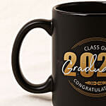 Graduation Black Printed Mug