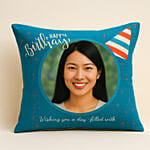 Personalised Birthday Cap Cushion