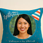 Personalised Birthday Cap Cushion