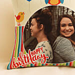 Personalised Colourful Birthday Cushion