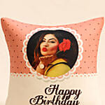 Personalised Joy and Love Birthday Cushion