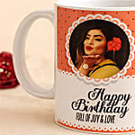 Personalised Joy and Love Birthday Mug