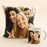Personalised Mug and Cushion For Friend