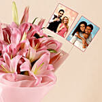 Personalised Passionate Oriental Pink Lilies