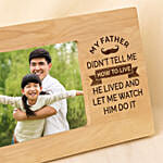 Personalised Photo Frame for Dad – Cherish Your Favourite Memory