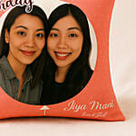 Personalised Pink Birthday Cushion