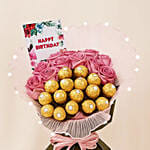 Flowers and Chocolate Birthday Bouquet