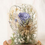 Forever Blue Preserved Rose