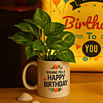 Birthday Bundle with Perfume and Plant