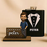 Personalised Caricature Nameplate Birthday Bundle