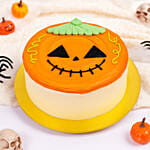 Spoooky Pumpkin Grin Cake
