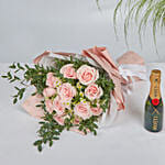 With Champagne