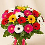 20 Summery Gerbera Blooming Bouquet